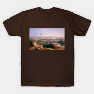 Junction of the Yellowstone and Missouri by Karl Bodmer T-Shirt